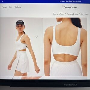 Outdoor Voices | Court Dress | Sz:M | White